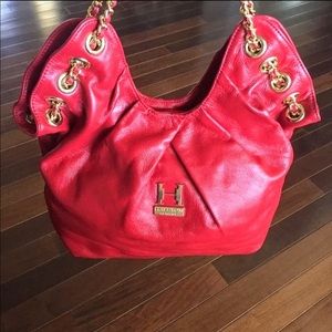 Halston Heritage Scarlet Leader handbag